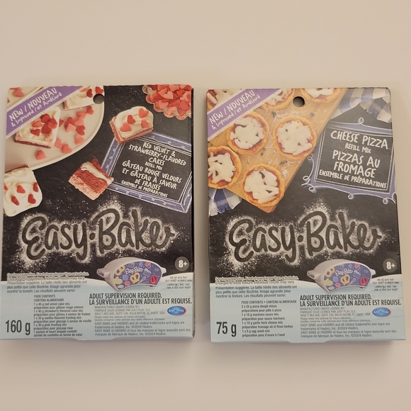 NEW Lot of 2 Easy Bake Ultimate Oven Toy Refill Mixes - Cake and Pizza - Picture 1 of 6